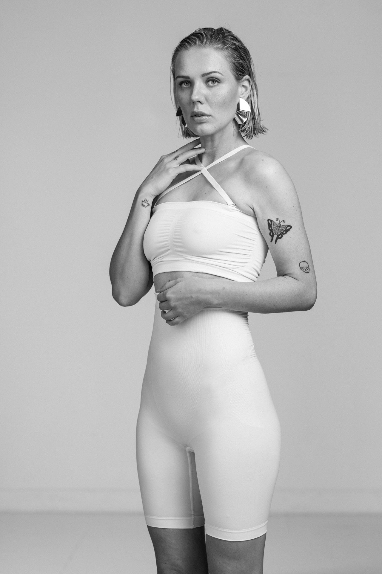 Alturra Highwaist Shaping shorts - White