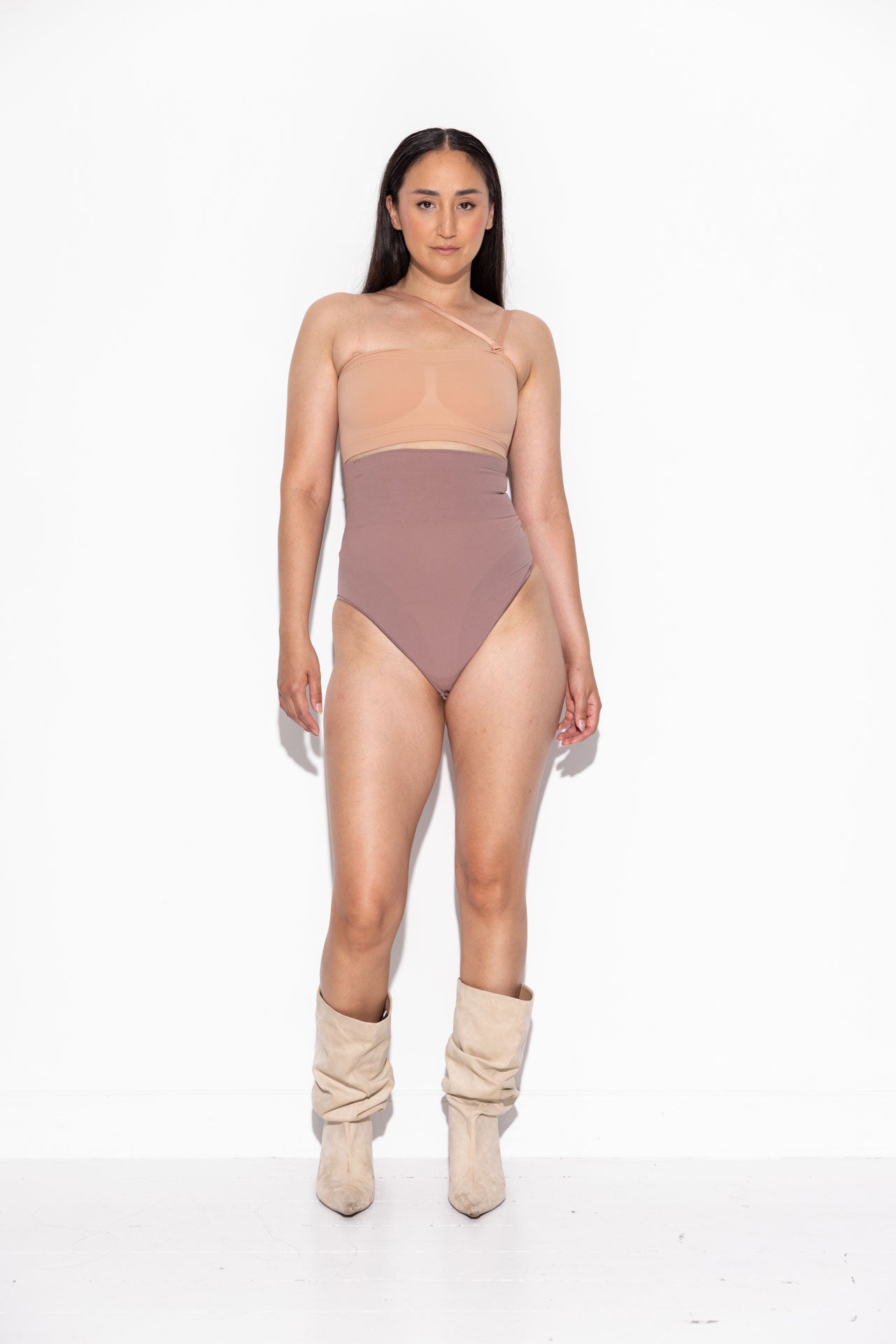 Second Skin High waist thong - Taupe