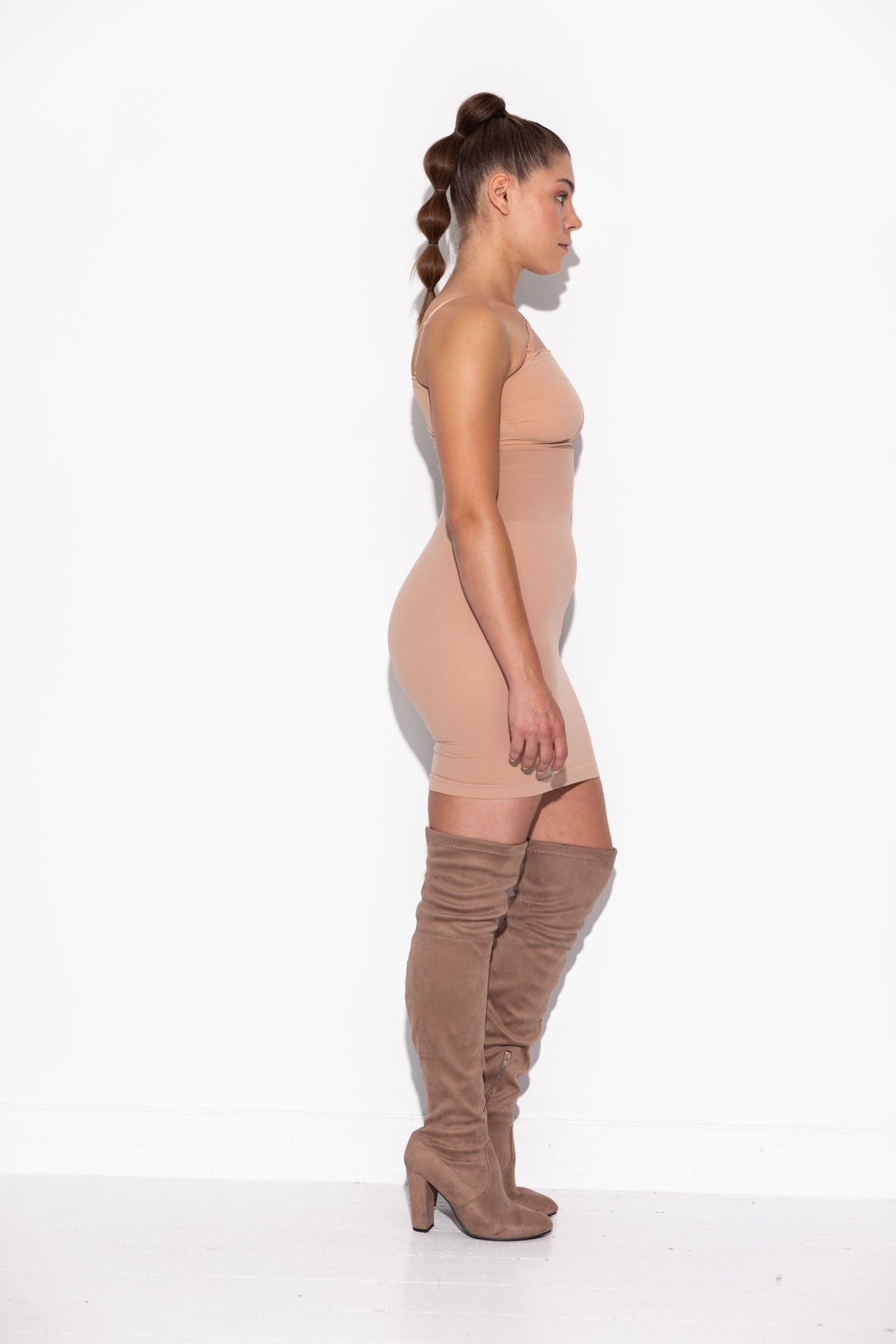 Second Skin High waist tube skirt - Tan