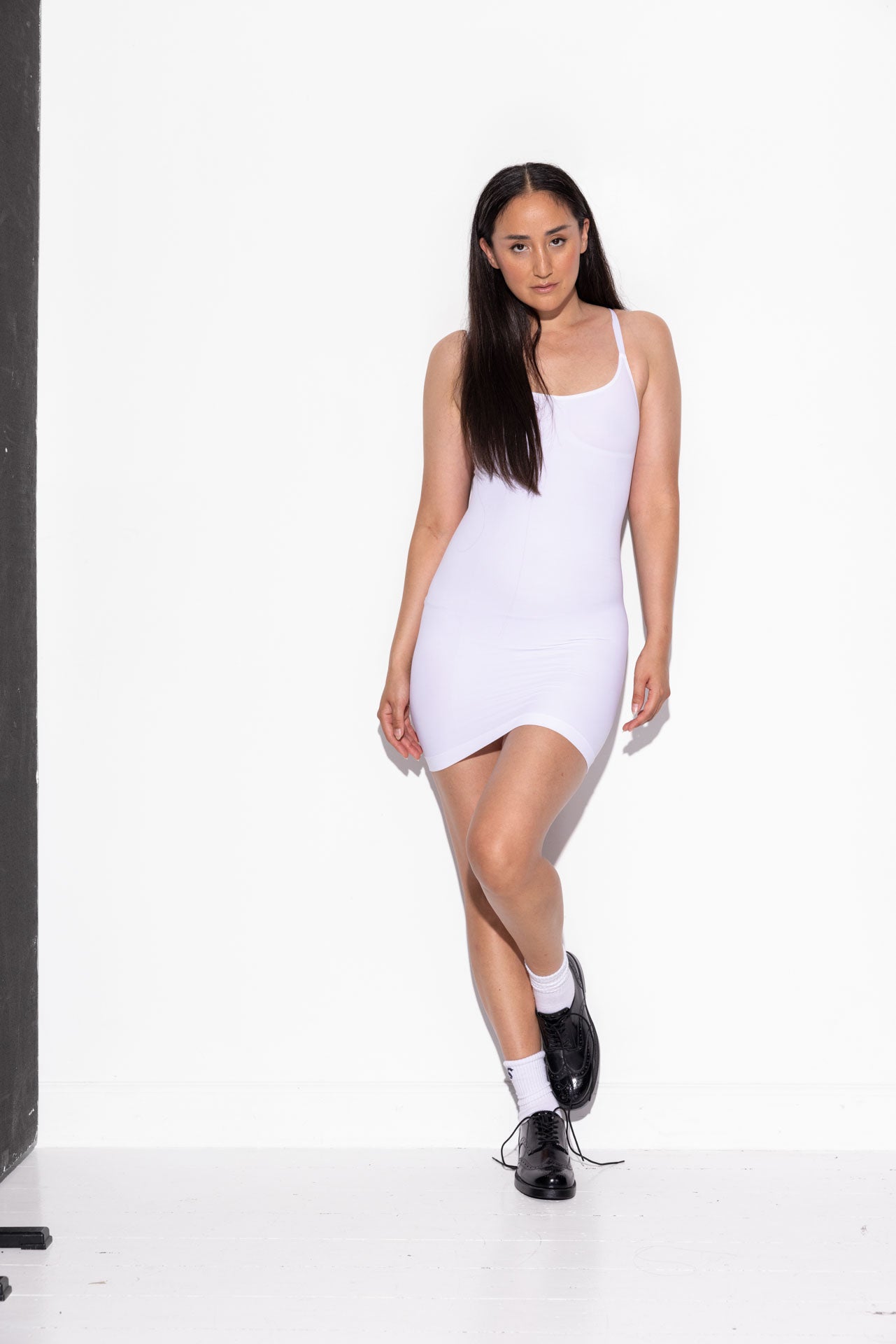 Second Skin Slip Dress - White