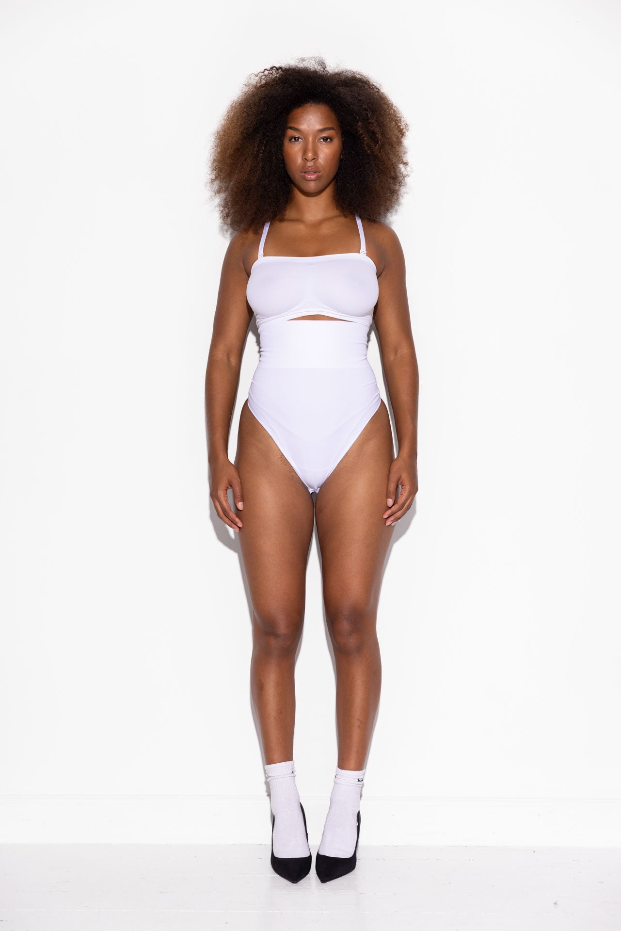 Second Skin High waist thong - White