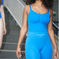 Shilo Scrunch tights w/Logo Functional Comfort - Strong Blue
