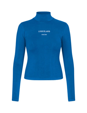 Faye High Neck w/Logo - Strong Blue (Lev. Marts 2026)