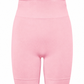 Honest Midwaist Shorts w/Logo Functional Comfort- Cream Pink