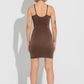 Second Skin Slip Dress - Chocolate