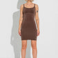 Second Skin Slip Dress - Chocolate