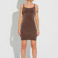 Second Skin Slip Dress - Chocolate