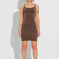 Second Skin Slip Dress - Chocolate