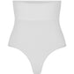 Second Skin High waist thong - White