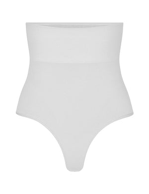 Second Skin High waist thong - White