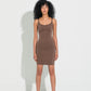 Second Skin Slip Dress - Chocolate (Lev. Februar 2026)