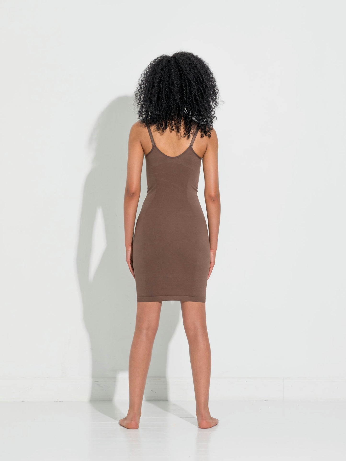Second Skin Slip Dress - Chocolate (Lev. Februar 2026)