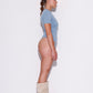 Fearless Bodystocking w/Logo - Frost Blue