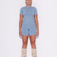 Fearless Bodystocking w/Logo - Frost Blue
