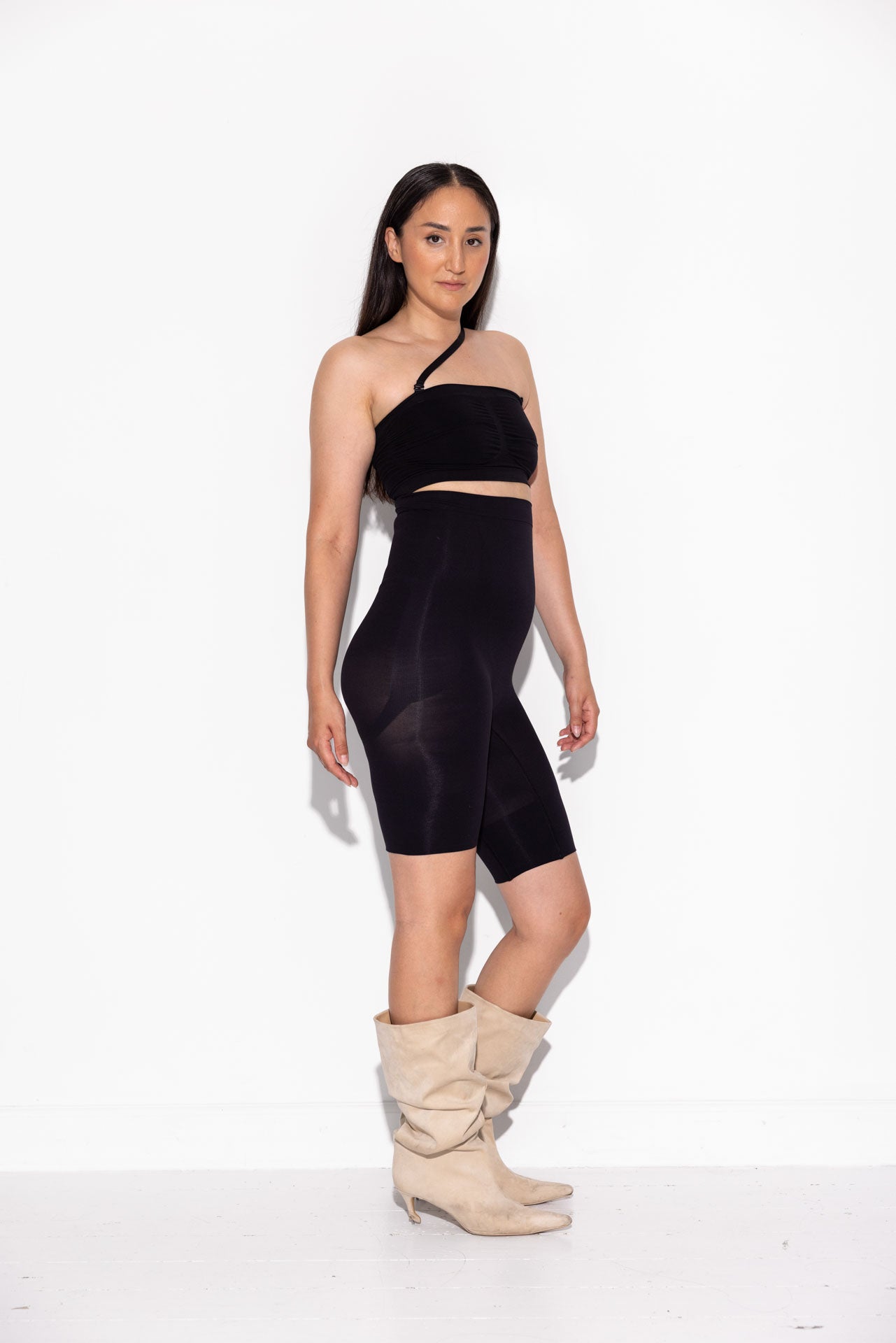 Alfie Shaping Shorts - Black (discreet crotch opening) (Del. February 2026)