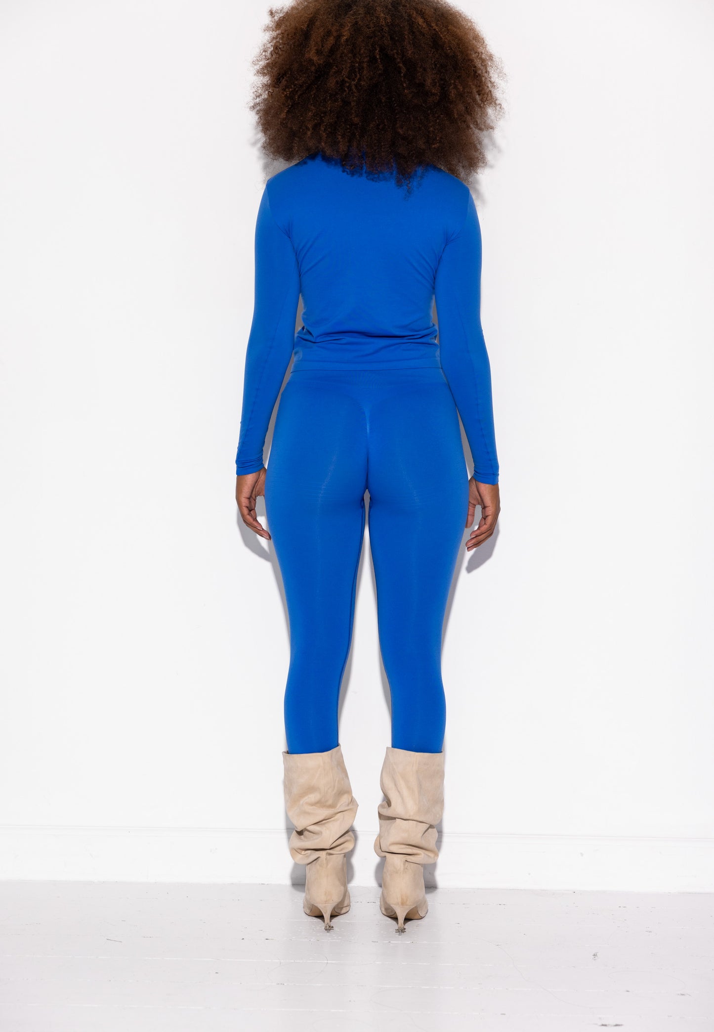 Shilo Scrunch tights w/Logo Functional Comfort - Strong Blue
