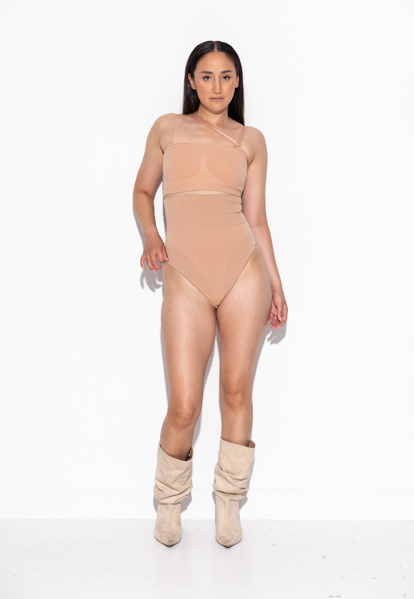 Second Skin High waist thong - Tan