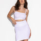 Second Skin High waist tube skirt - White