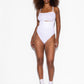Second Skin High waist thong - White