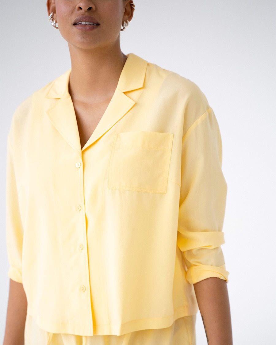 Snuggle pajama shirt - Yellow